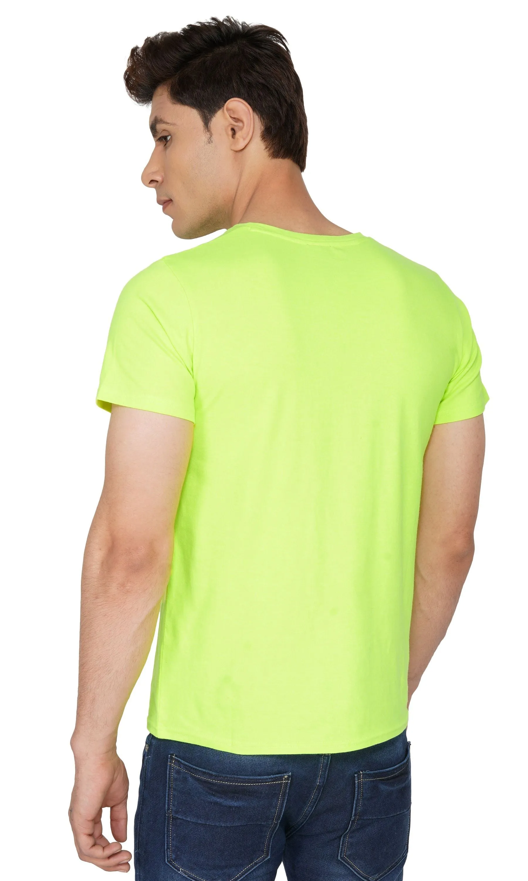 SLAY. Sport Men's Printed Neon Green T-shirt