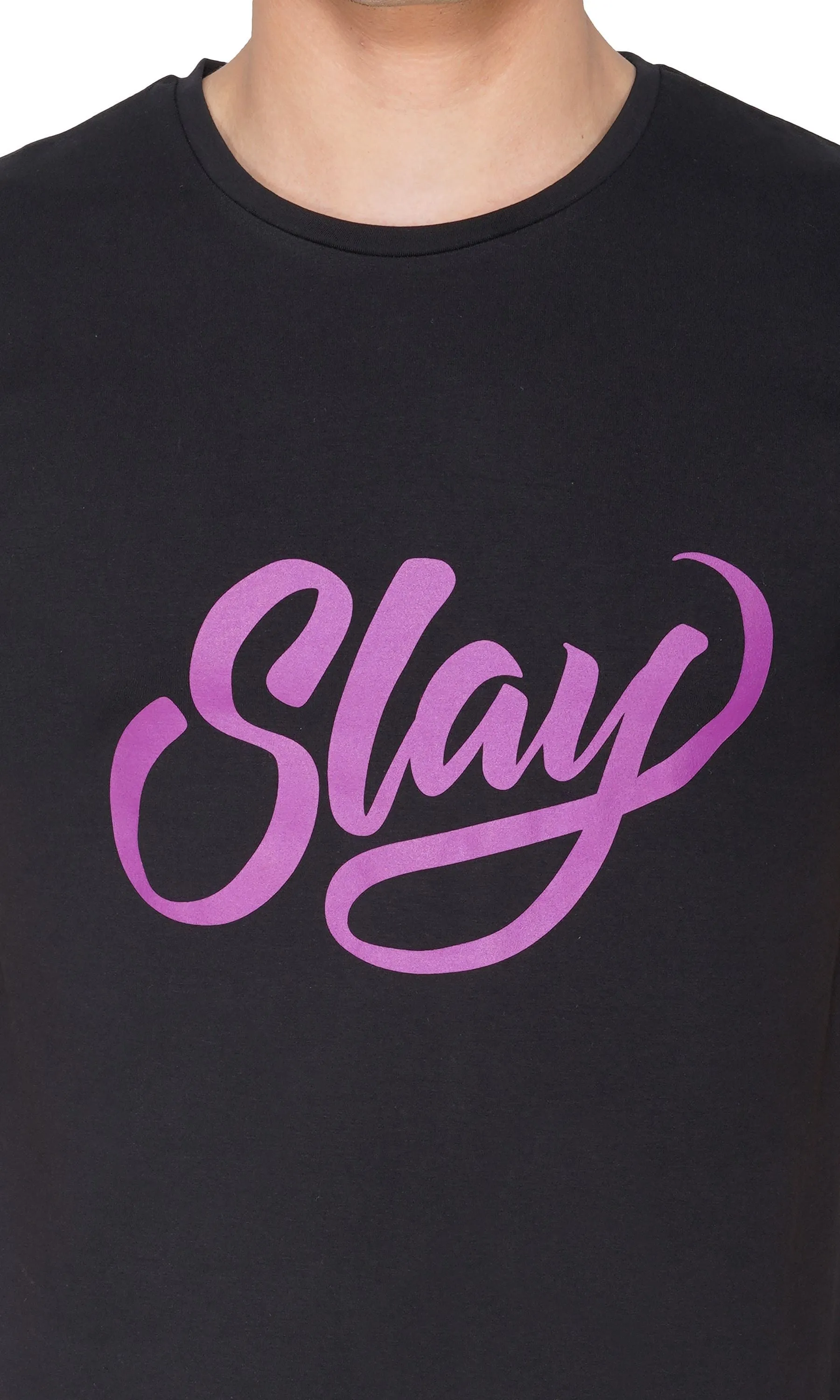 SLAY. Sport Printed Men's Black T-shirt