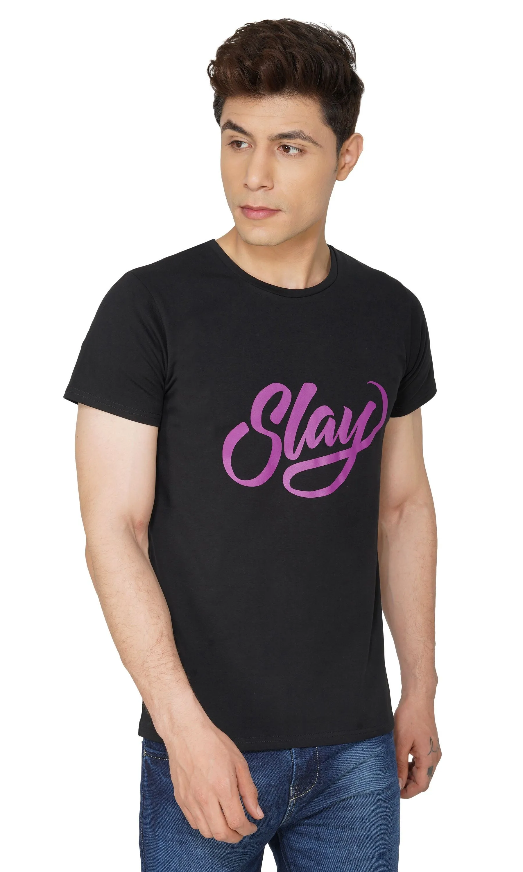 SLAY. Sport Printed Men's Black T-shirt