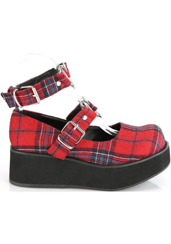 SPRITE-02 [Red Plaid] FLATS [PREORDER]