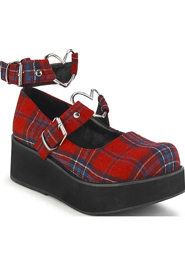 SPRITE-02 [Red Plaid] FLATS [PREORDER]