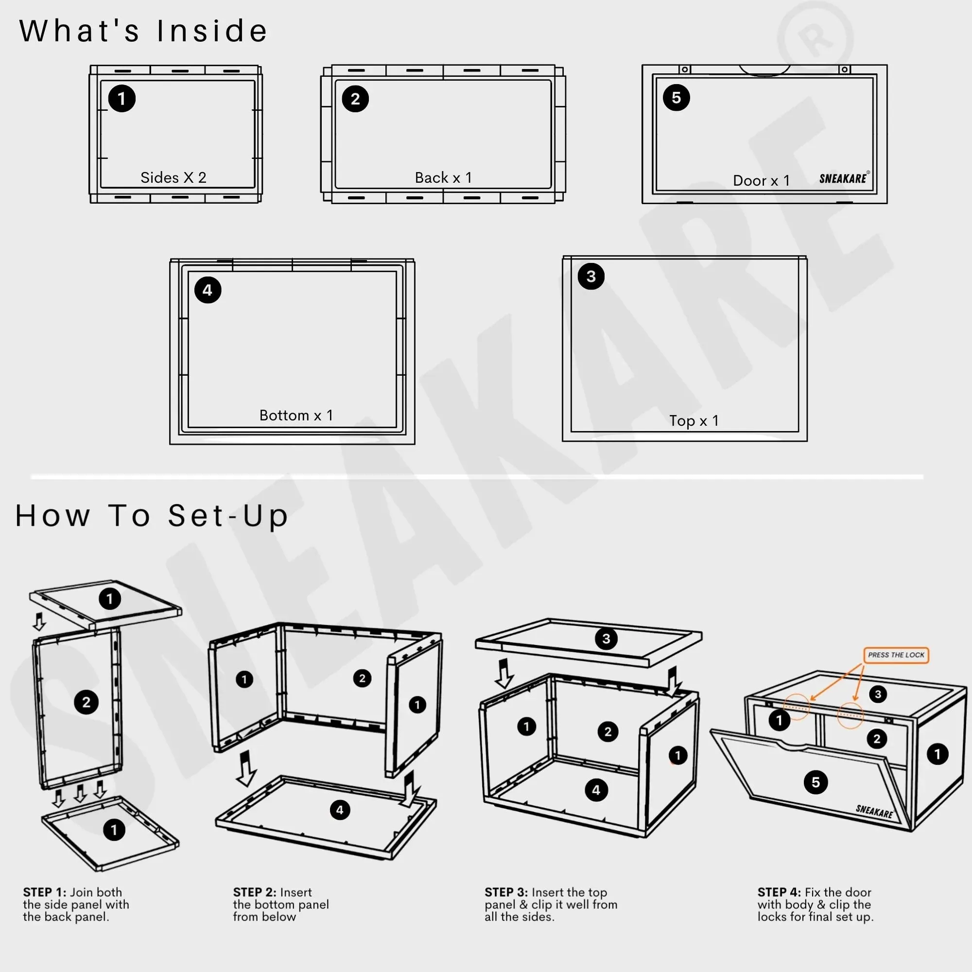 Stack'Em Sneaker Crates | Shoe Crates (Side Drop)