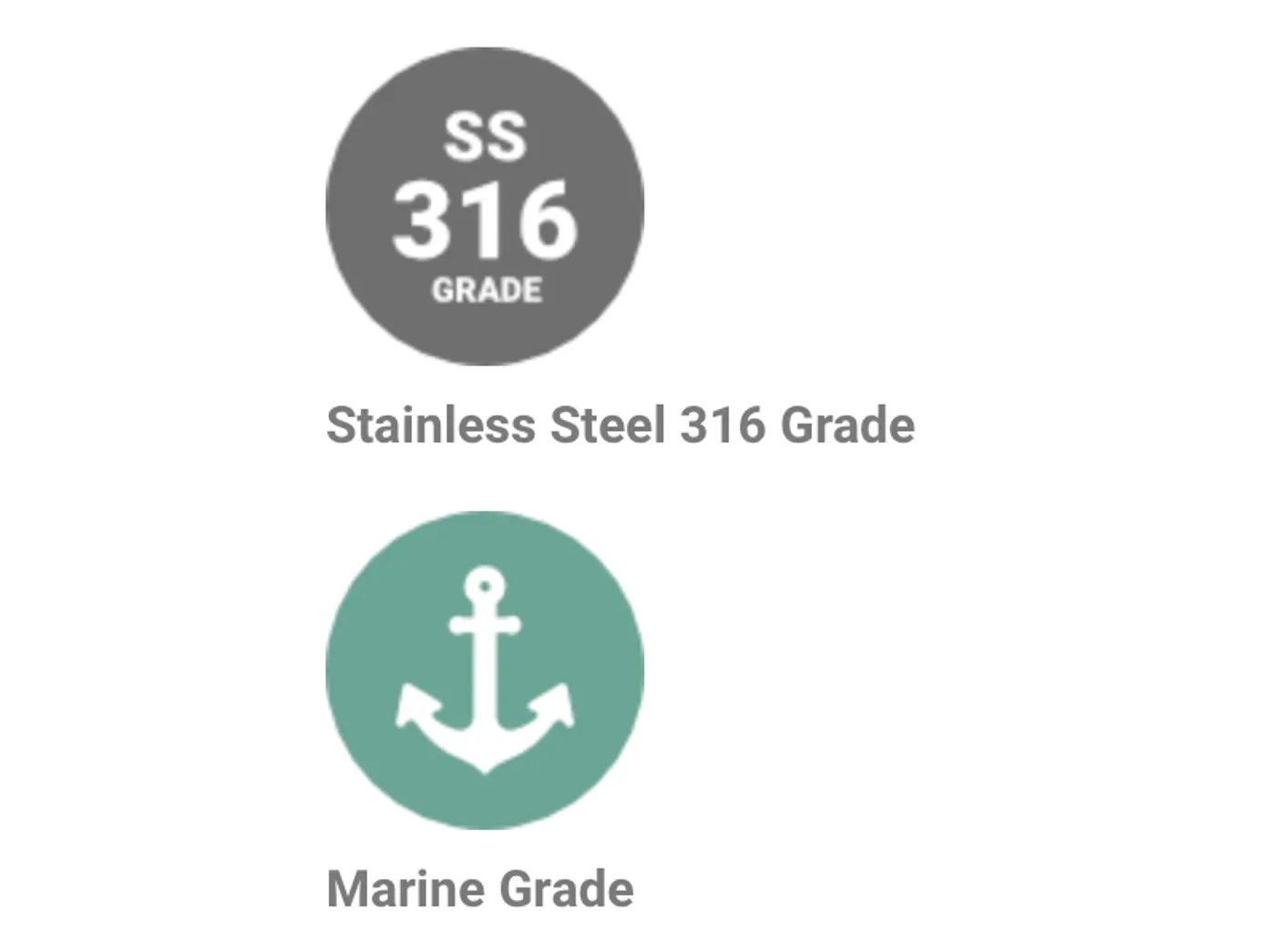 Stainless Steel  Davits Fixed (Pair) – 120kg Load, 900mm Height