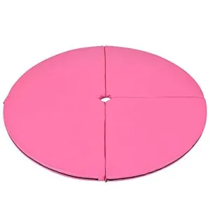 Tangkula Pole Dance Mat Foldable Yoga Exercise Safety Dancing Cushion Steel Pipe Crash Mat, Dia 5ft x 2"