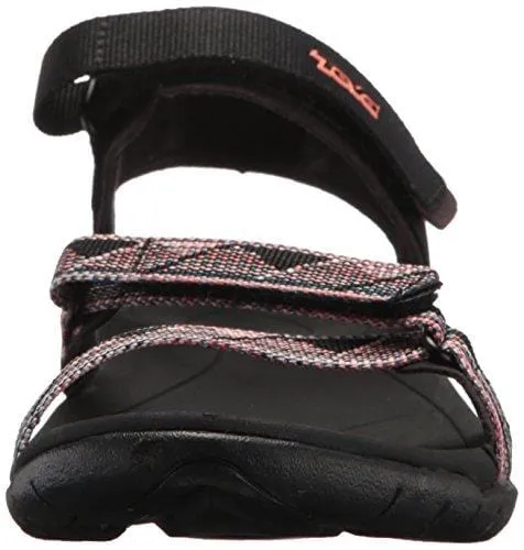 Teva Women's W Verra Sport Sandal, surf Black/Multi, 9 M US