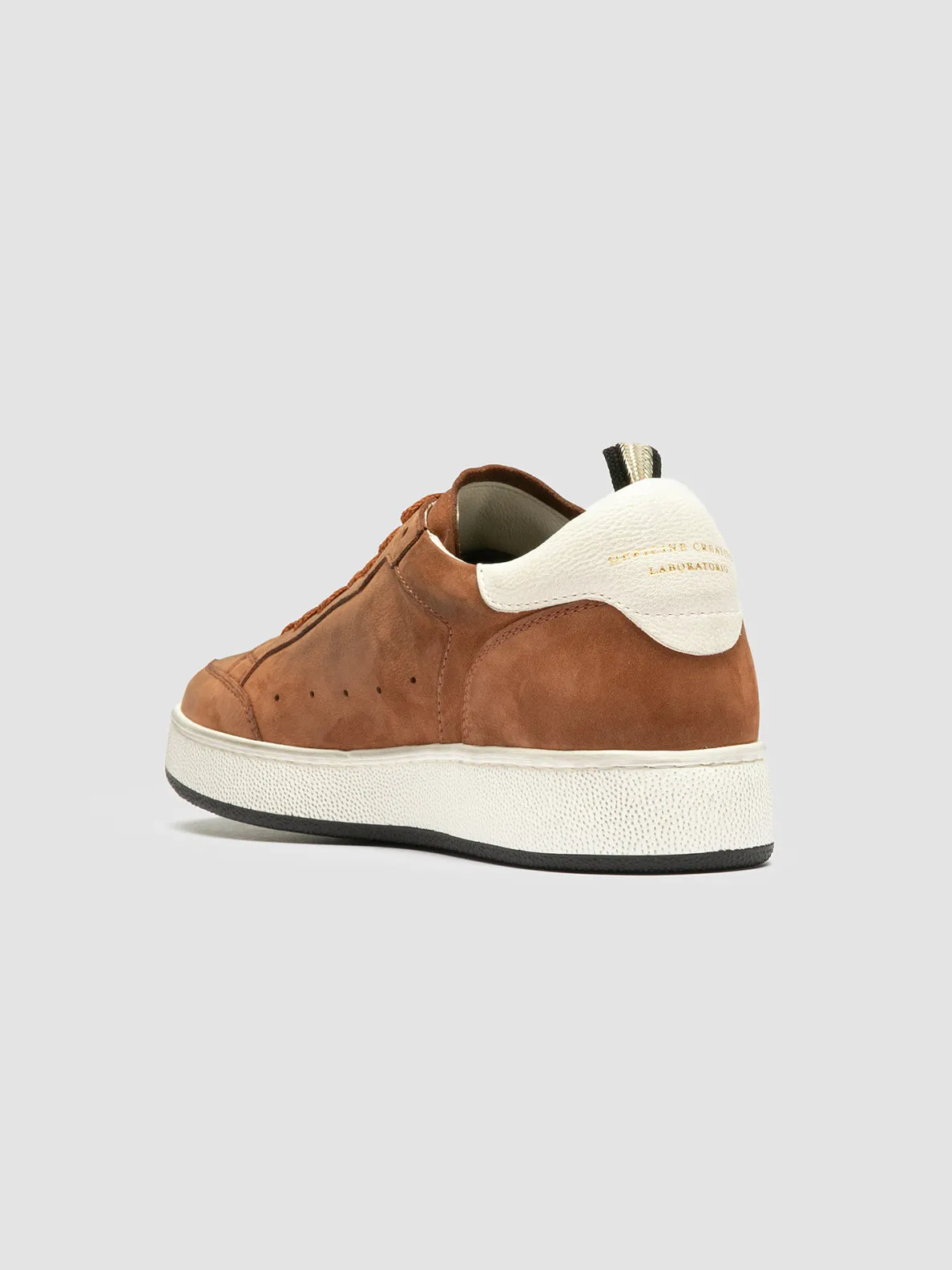 THE ANSWER 102 - Light Brown Nubuck Low Top Sneakers