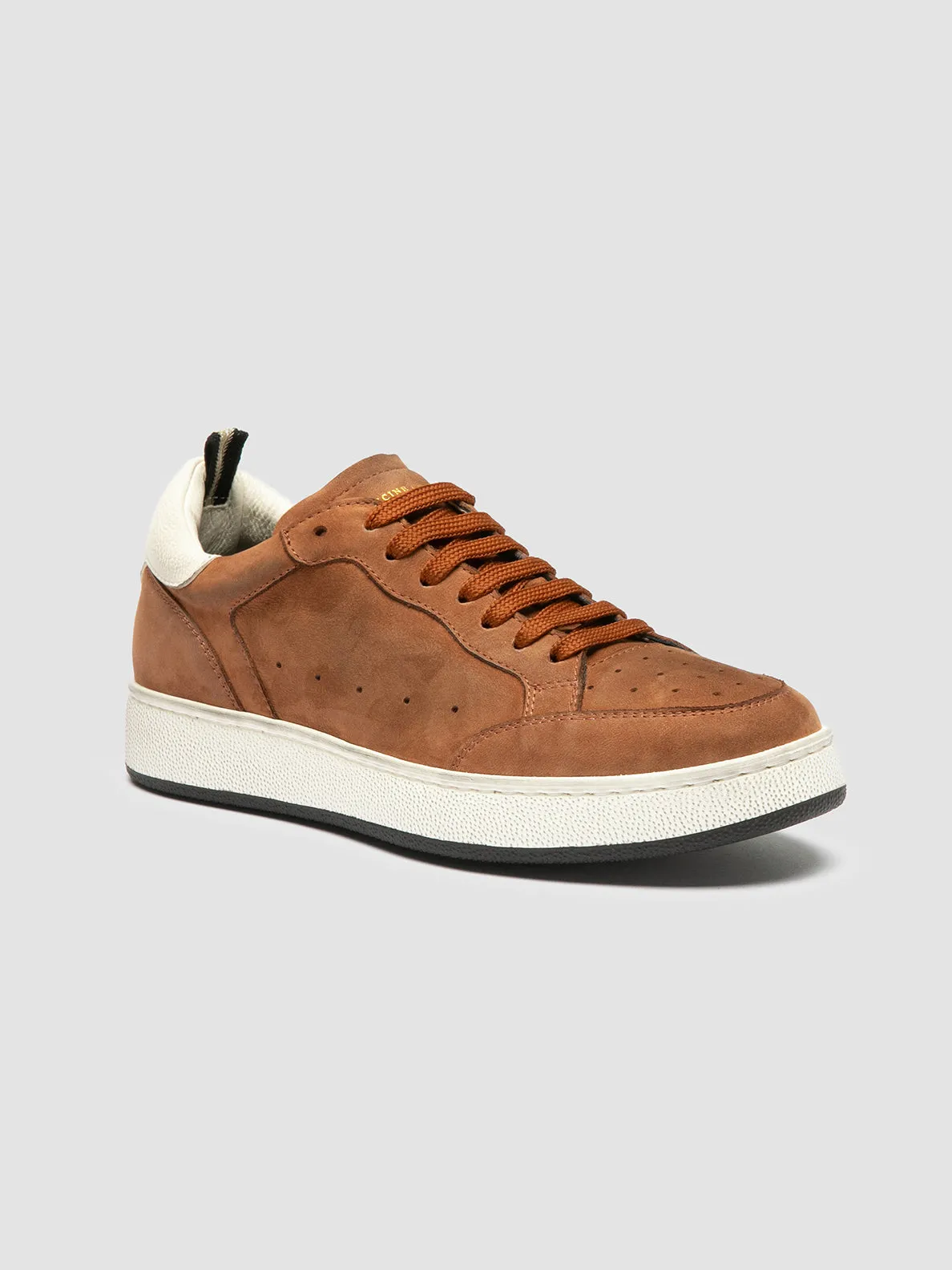 THE ANSWER 102 - Light Brown Nubuck Low Top Sneakers