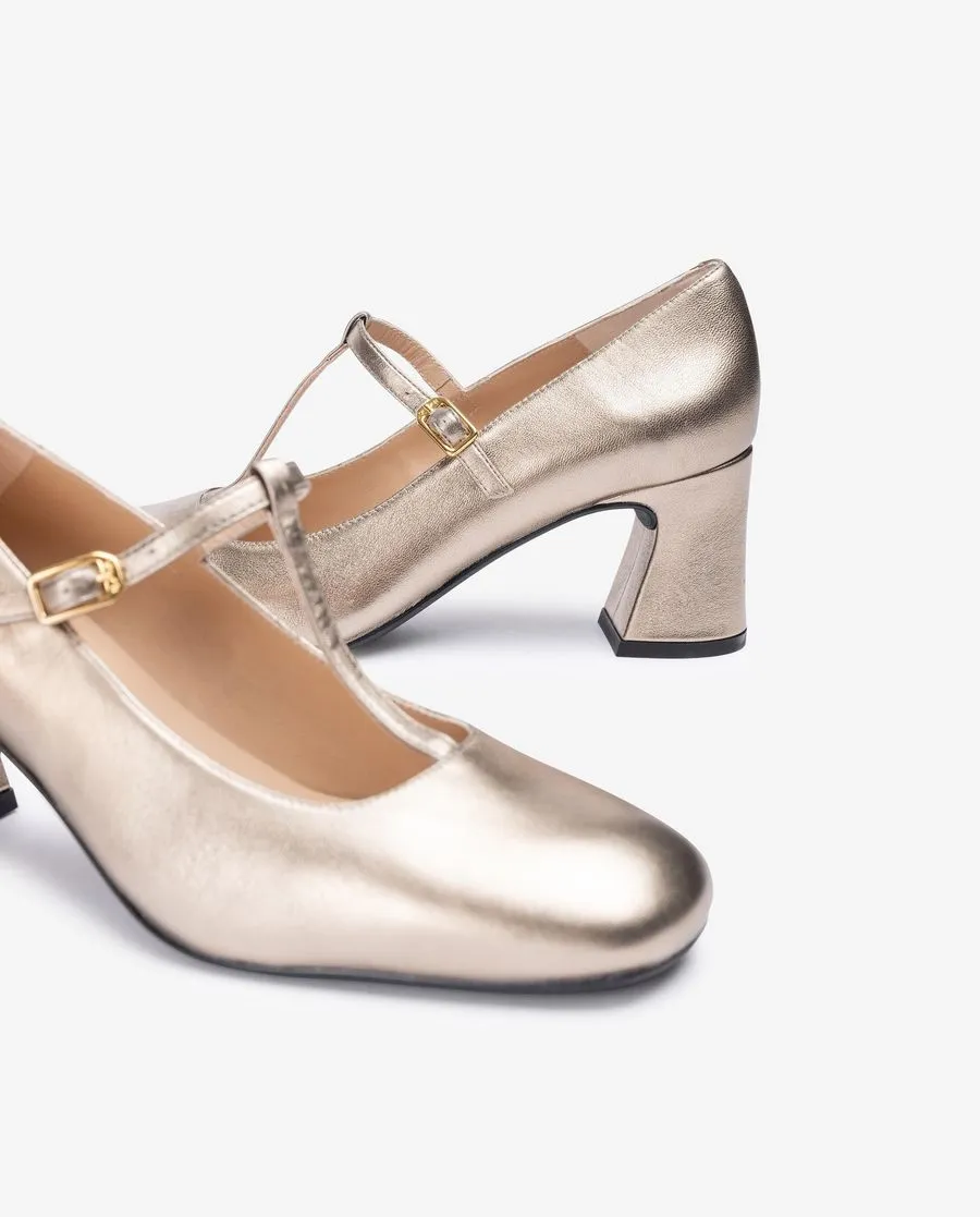 Unisa Mazon Mary Jane Metallic Shoe