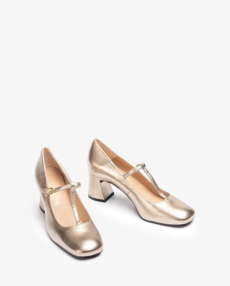 Unisa Mazon Mary Jane Metallic Shoe