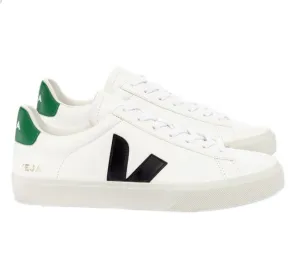 VEJA Campo Chromefree leather white black emeraude men