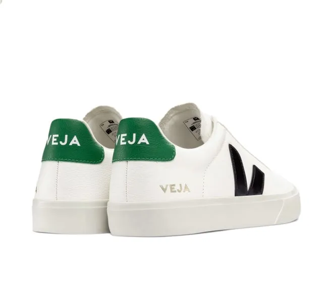 VEJA Campo Chromefree leather white black emeraude men