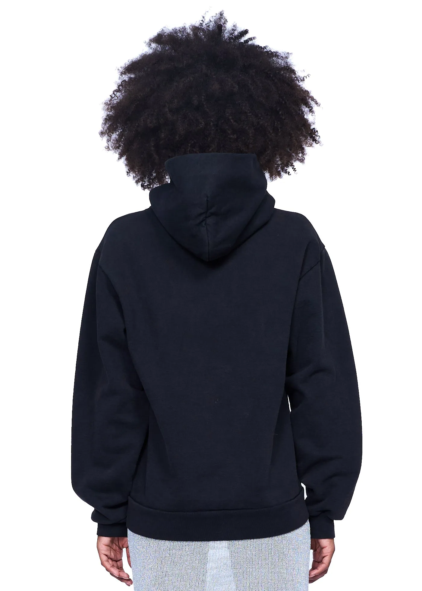 VIAVIA The Super Heavy Fleece Hooded Pullover In Black