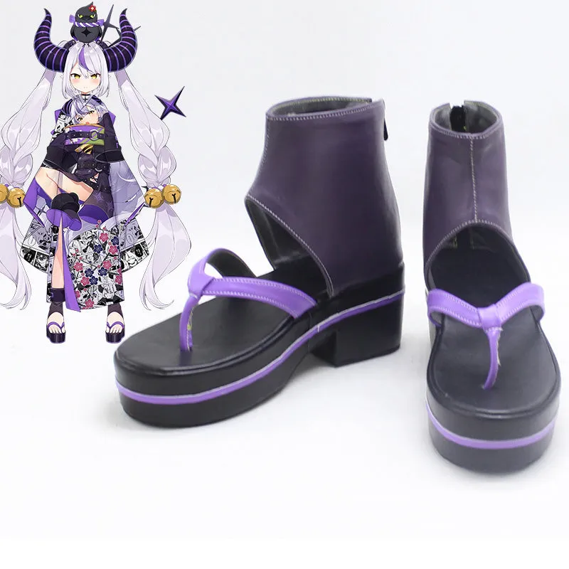 Virtual YouTuber La  Darknesss Laplus New Year Costume Cosplay Shoes