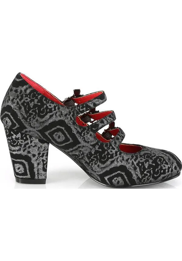 VIVIKA-38 [Black/Silver] | HEELS [PREORDER]