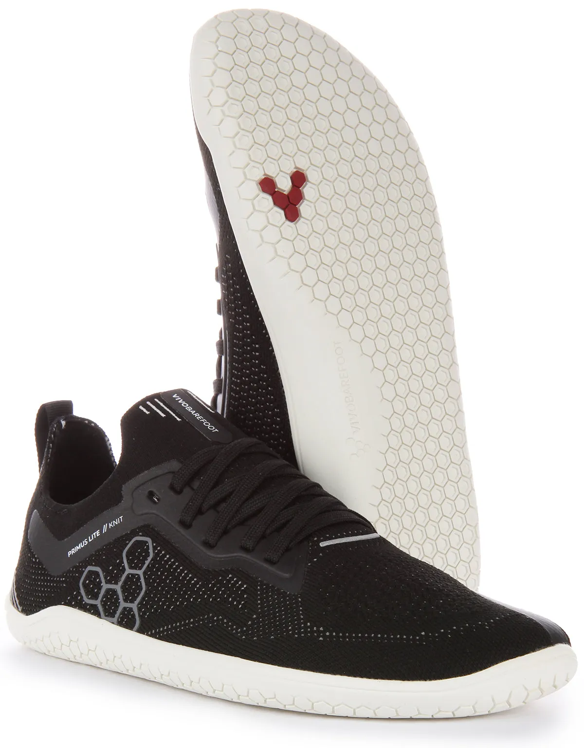 Vivobarefoot Primus Lite Knt In Black For Women